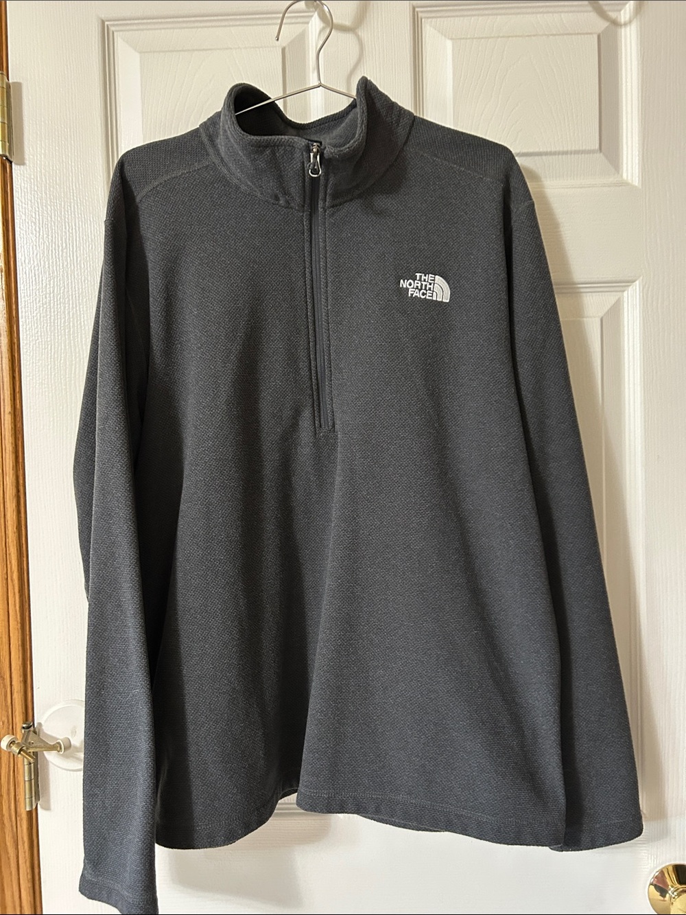 The North Face Dark Charcoal Gray Quarter-Zip Pullover